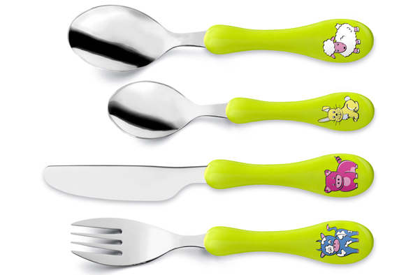 Couverts Enfant Amefa 4 pcs - Vert anis